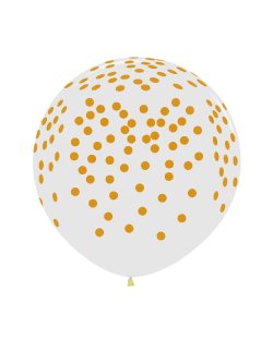 Globo Latex R36 Sempertex Cristal Confetti Dorado 91,5cm ***OFERTA DTO NO ACUMULABLE