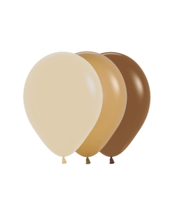 Globo Latex R5 Sempertex Fashion Solido Surtido Arena - Latte - Cafe 13cm