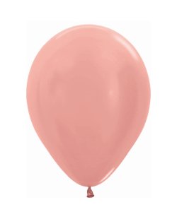 Globo Latex R5 Sempertex Metal Rosa Dorado 13cm