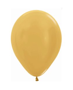 Globo Latex R5 Sempertex Metal Dorado 13cm