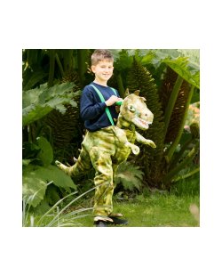 DISFRAZ NIÑO DINOSAURIO CON TIRANTES CON LUZ Y SONIDO