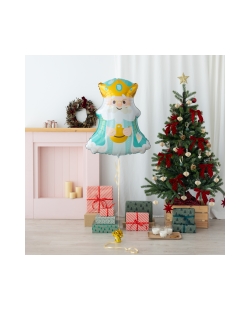 Globo Foil Forma Rey Mago Melchor 89cm x 70cm 