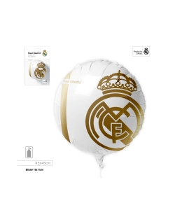 Globo Foil  45cm Real Madrid Escudo Oro ***OFERTA DTO NO ACUMULABLE