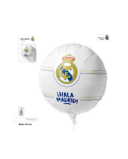 Globo Foil  45cm Real Madrid Hala Madrid ***OFERTA DTO NO ACUMULABLE