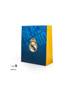 Bolsa Regalo Real Madrid Escudo 26 X 12 X 32 Mediana ***OFERTA DTO NO ACUMULABLE