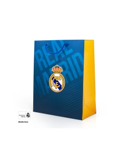 Bolsa Regalo Real Madrid Escudo 30 X 12 X 40 Grande ***OFERTA DTO NO ACUMULABLE