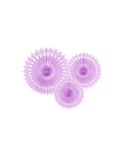 Decoracion Colgante Abanico Lavanda 20-30cm ***OFERTA DTO NO ACUMULABLE