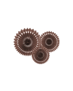 Decoracion Colgante Abanico Marron 20-30cm ***OFERTA DTO NO ACUMULABLE