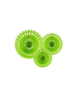 Decoracion Colgante Abanico Verde Manzana 20-30cm ***OFERTA DTO NO ACUMULABLE