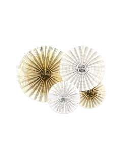 Decoracion Colgante Abanico Blanco ***OFERTA DTO NO ACUMULABLE