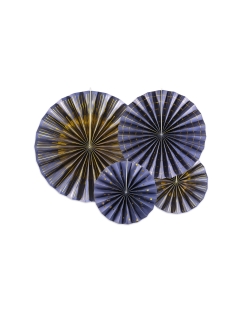 Decoracion Colgante Abanico Azul Marino ***OFERTA DTO NO ACUMULABLE