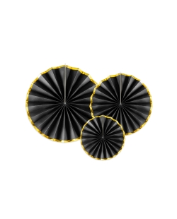 Decoracion Colgante Abanico Negro ***OFERTA DTO NO ACUMULABLE