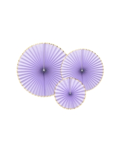 Decoracion Colgante Abanico Yummy Lila 23/32/40cm ***OFERTA DTO NO ACUMULABLE