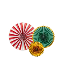Decoracion Colgante Abanico 26-43cm ***OFERTA DTO NO ACUMULABLE