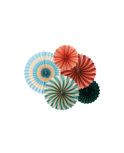 Decoracion Colgante Abanico Circo Set 26-43cm ***OFERTA DTO NO ACUMULABLE