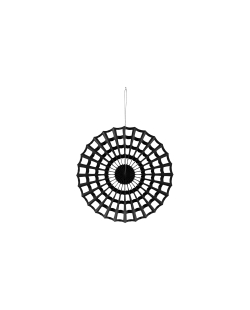 Decoracion Colgante Abanico Telaraña Negro 50cm ***OFERTA DTO NO ACUMULABLE