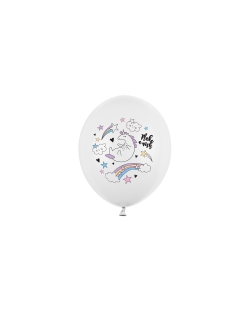 Globos Latex 30cm Unicornio Blanco Pastel ***OFERTA DTO NO ACUMULABLE