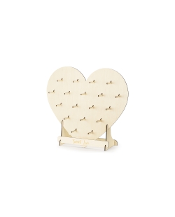 Soporte Donuts Corazon Madera 65X59cm ***OFERTA DTO NO ACUMULABLE