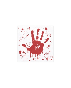 Servilletas 33x33cm Mano Sangrienta ***OFERTA DTO NO ACUMULABLE