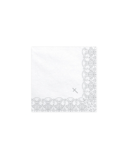 Servilleta 33cm Comunion Borde Plata ***OFERTA DTO NO ACUMULABLE