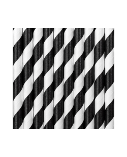 Pajitas Papel Negras 19.5cm ***OFERTA DTO NO ACUMULABLE