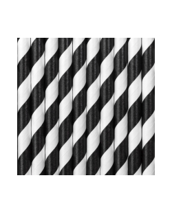 Pajitas Papel Negras 19.5cm ***OFERTA DTO NO ACUMULABLE