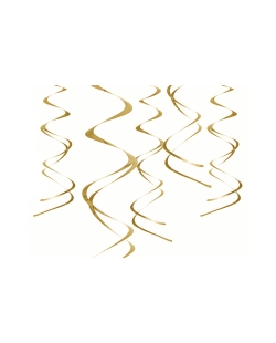 Deco Colgante Espirales Oro ***OFERTA DTO NO ACUMULABLE