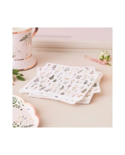 Servilletas Te Floral Coctel 12,5X12,5cm ***OFERTA DTO NO ACUMULABLE
