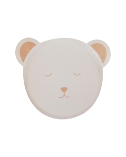 Platos Papel Forma Osito ***OFERTA DTO NO ACUMULABLE