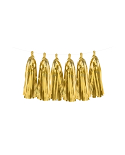 Guirnalda 12 Borlas Oro 30cm ***OFERTA DTO NO ACUMULABLE