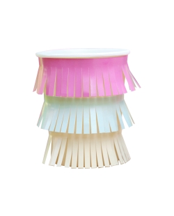 Cazas Papel Tasel Fringe Cups Con Topper Flores Multicolor ***OFERTA DTO NO ACUMULABLE