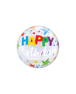 Takara T-Balloon 22/56cm Bubble Deco Happy Bday Stars ***OFERTA DTO NO ACUMULABLE