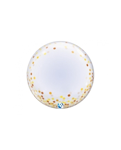 Takara T-Balloon 24/61cm Bubble Deco Confetti Puntos Dorados ***OFERTA DTO NO ACUMULABLE