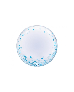 Takara T-Balloon 24/61cm Bubble Deco Confetti Puntos Azules ***OFERTA DTO NO ACUMULABLE