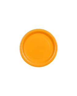 Platos 23cm Naranja Claro Papel ***OFERTA DTO NO ACUMULABLE