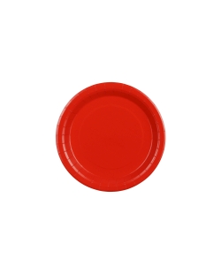 Platos 23cm Rojo Papel ***OFERTA DTO NO ACUMULABLE