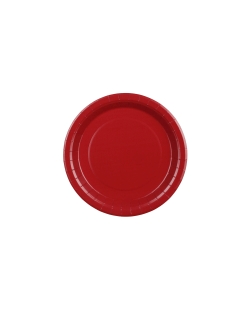 Platos 23cm Rojo Oscuro Papel ***OFERTA DTO NO ACUMULABLE