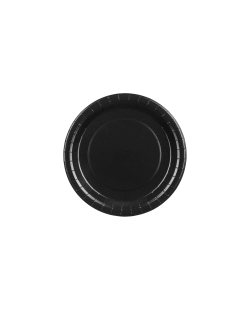 Platos 23cm Negros Papel ***OFERTA DTO NO ACUMULABLE