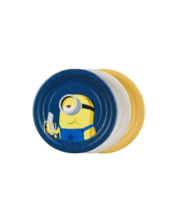 Platos 18cm Minions Papel ***OFERTA DTO NO ACUMULABLE