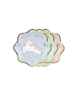 Platos 18cm Unicornio ***OFERTA DTO NO ACUMULABLE