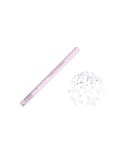 Cañon Confeti Mariposas Blanco 80cm ***OFERTA DTO NO ACUMULABLE