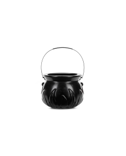 Cubo Forma Caldero Negro 18X13.5cm ***OFERTA DTO NO ACUMULABLE