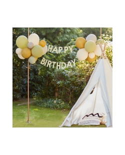Guirnalda Happy Bday Con Globos Latex 2 X 1,5M ***OFERTA DTO NO ACUMULABLE
