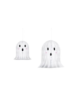 Deco Fantasmas Blancos 20-30cm Papel ***OFERTA DTO NO ACUMULABLE